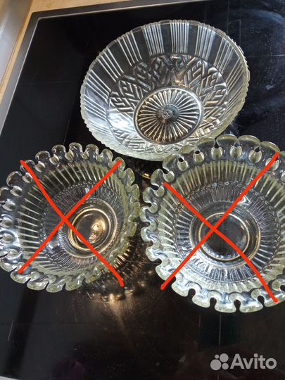 Салатницы, вазочки СССР стекло