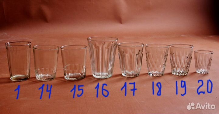 Гранёные стаканы и стопки СССР