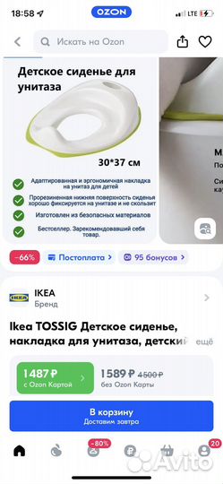 Детское сиденье,накладка для унитаза IKEA