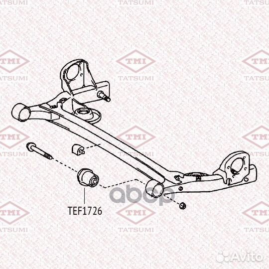 Сайлентблок задней балки ford Transit 00- TEF1