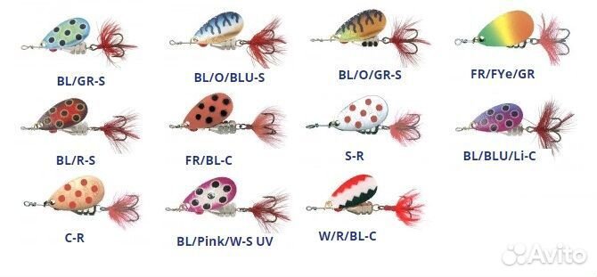 Блесна Kuusamo Kuf-Lippa 7гр. BL/R-S