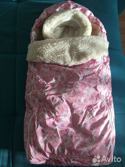 Комплект на выписку зима конверт