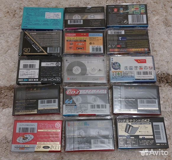 Аудио и видео кассеты новые запечатанные