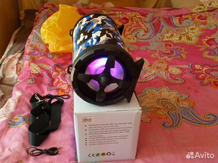 Колонка MP3 boombox aux usb