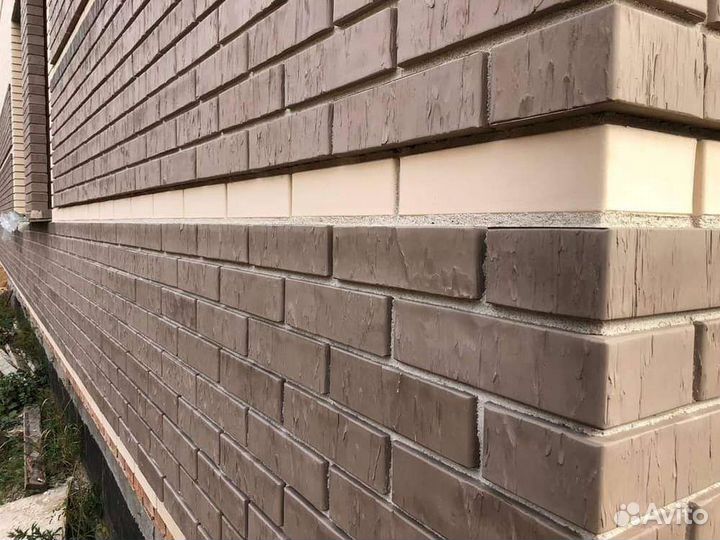 Кирпич облицовочный коричневый
