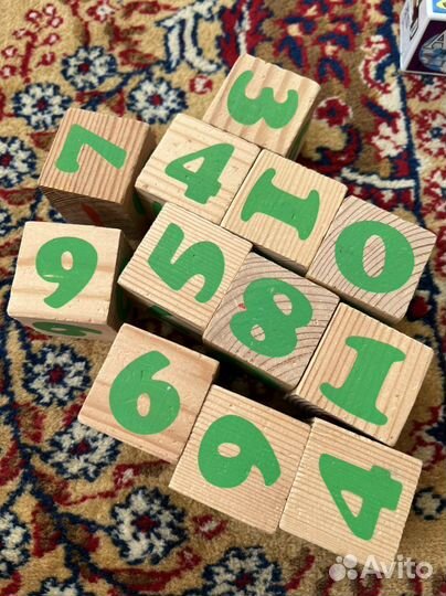 Кубики деревянные