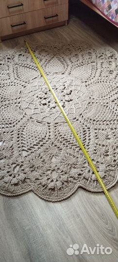 Ковер из джута круглый