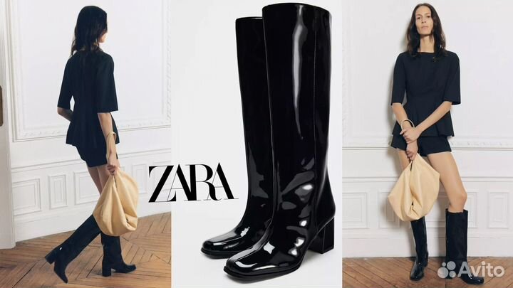 Сапоги женские Zara все размеры