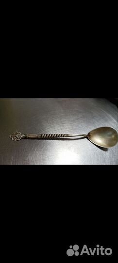 Ложка серебром пробой