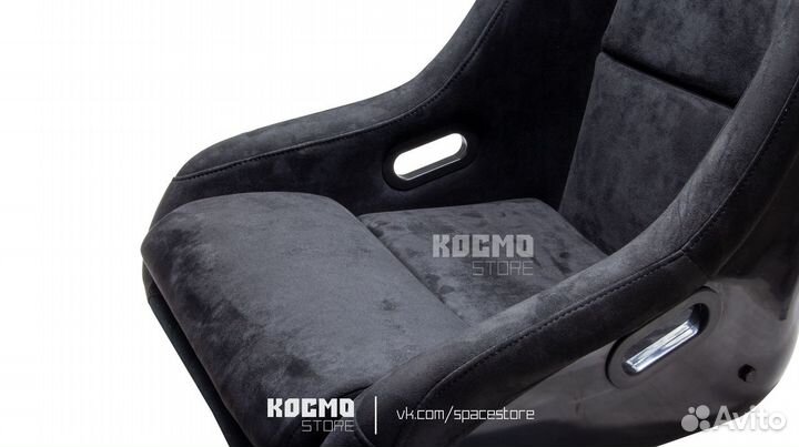Сидение спортивное, Ковш recaro, черный L