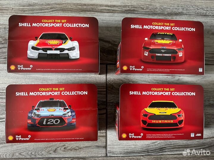 Коллекция машинок Shell V-power (4 шт)