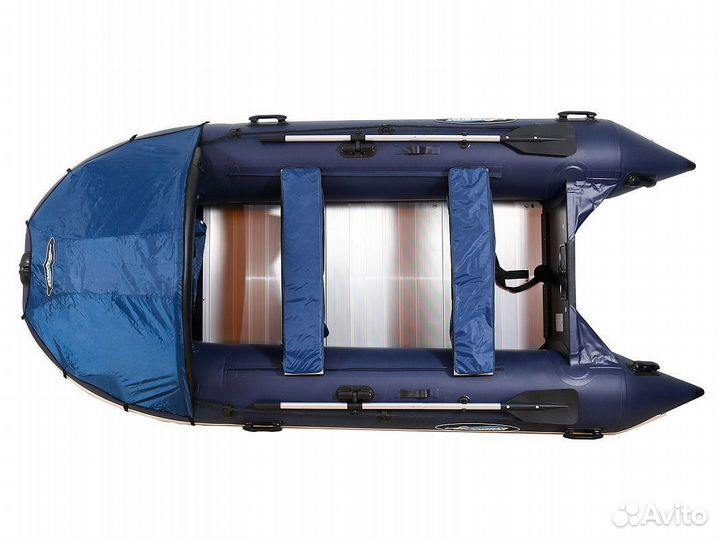 Надувная лодка gladiator C370AL В синем цвете
