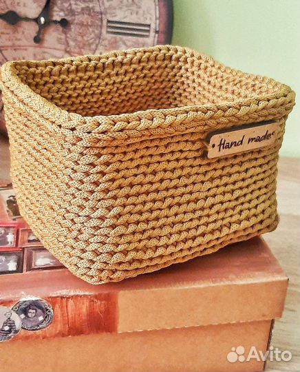 Интерьерная корзинка из шнура Caramel
