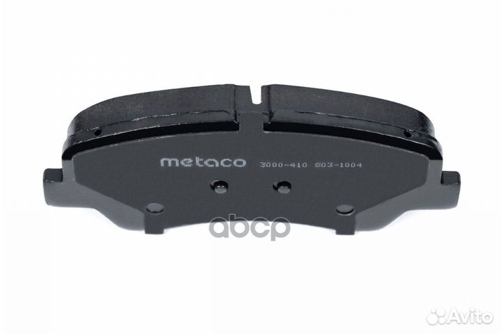 Колодки тормозные передние к-кт 3000410 metaco