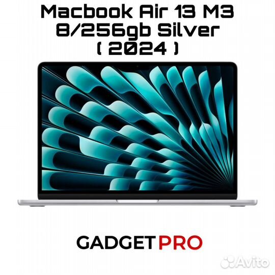 Apple MacBook Air 13 M3 (2024 ) 8/256gb Silver
