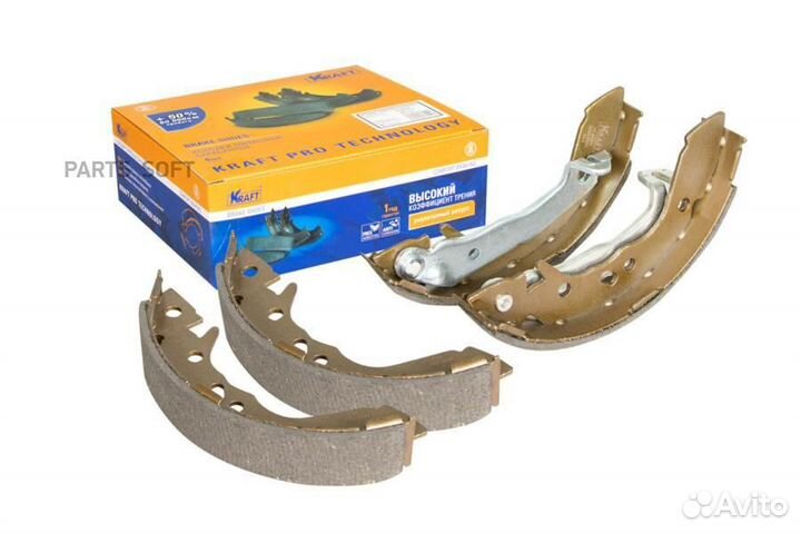 Kraft KT091511 Колодки тормозные hyundai accent -0