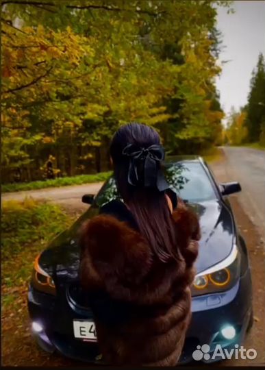 Шуба из песца «цвет под соболя»