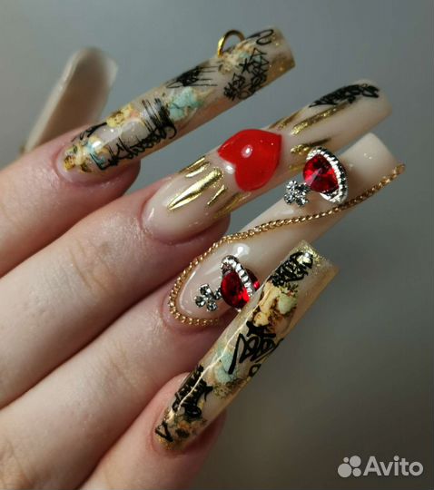 Модель на наращивание(crazy nails)