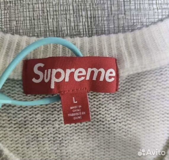 Свитер supreme blurred logo