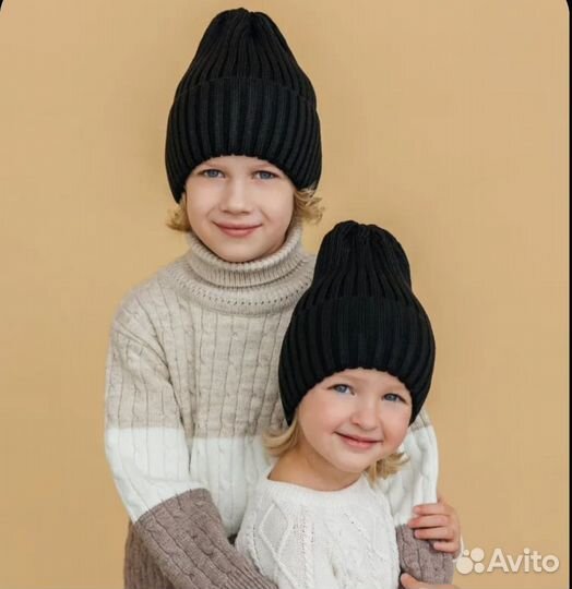 Шапка для мальчика или девочки размер 50-52