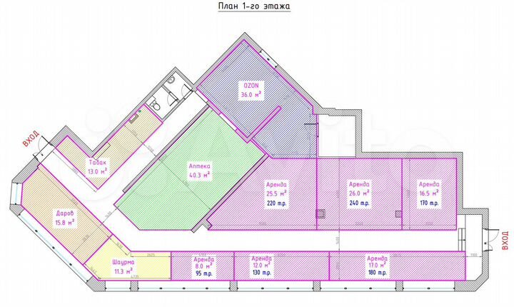 Торговая площадь, 26 м²