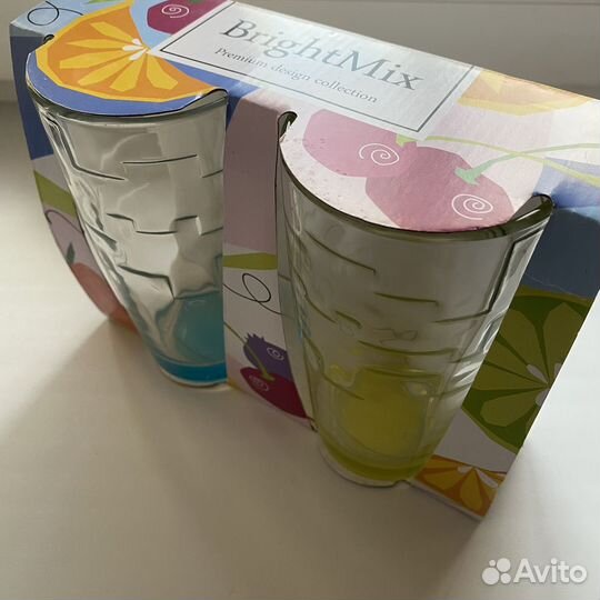 Стаканы из пятерочки BrightMix 2 комплекта