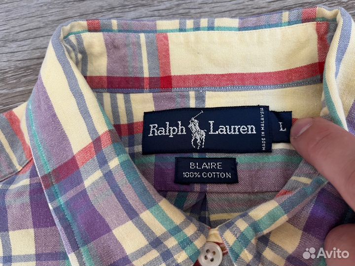 Ralph Lauren L - XL оригинал винтажная рубашка