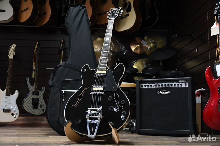 Полуакустическая Гитара + Аксессуары