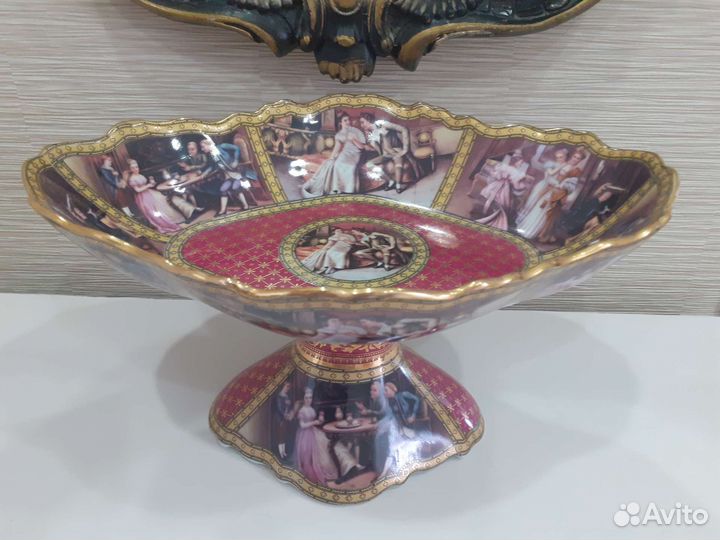 Вазы для фруктов и цветов коллекционные фарфор