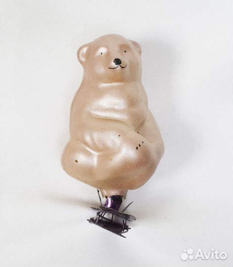 Елочная игрушка Медведь на прищепке (4)