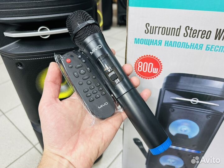 Блютуз колонка Mivo - 800W мощная напольная