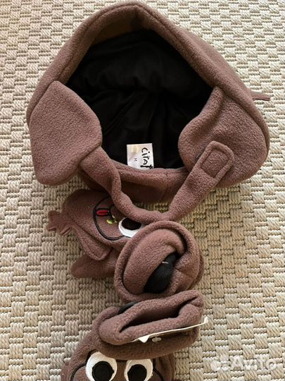 Новая финские шапка и варежки ciraf 4 года