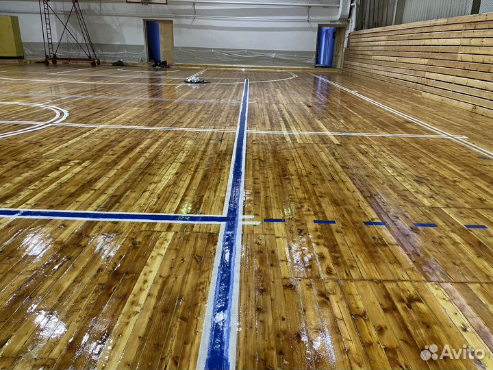 Нанесение спортивной разметки