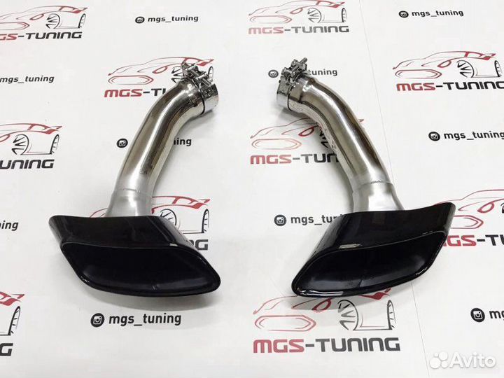 Насадки на глушитель BMW X6 е71 черные