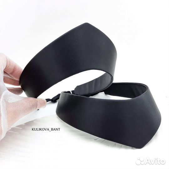 Кокошник современный из экокожи