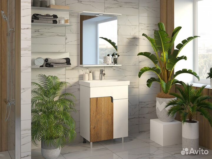 Тумба с раковиной Misty Примула О-При06-060-019