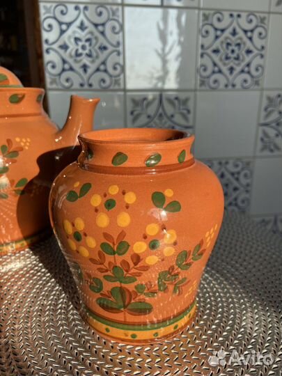 Заварочный чайник и чайница