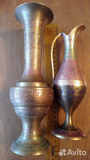 Вазы, латунь, Индия