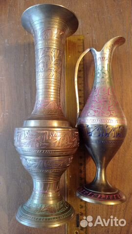 Вазы, латунь, Индия