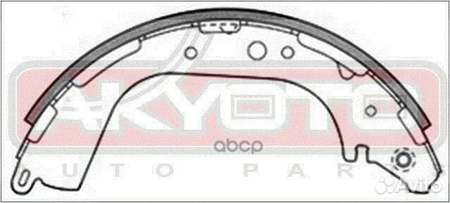 Колодки тормозные барабанные задние AKS-1189 AK