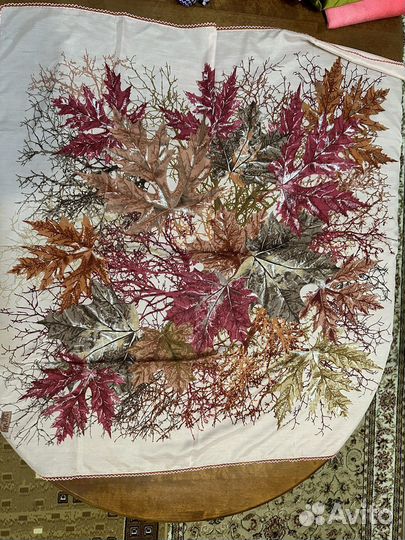 Платки 100*100 с ручной шелковой вышивкой