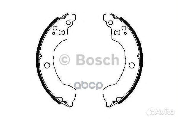 Колодки торм барабан к-т 0986487691 Bosch