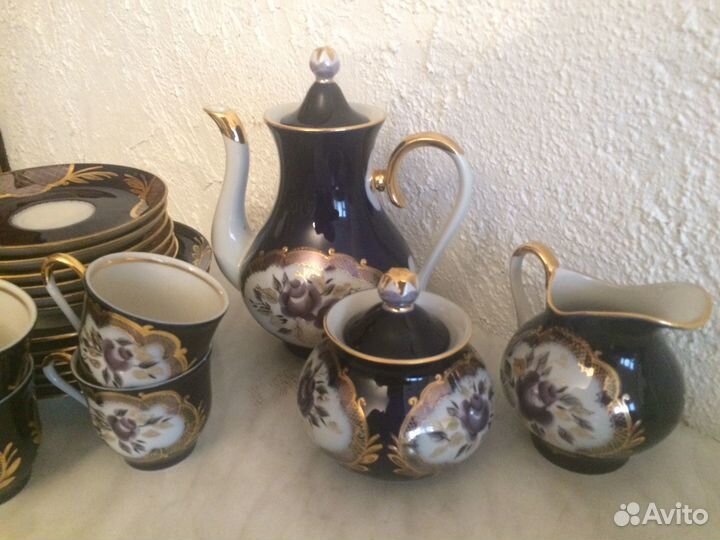 Кофейный фарф. сервиз Богдановичского фз