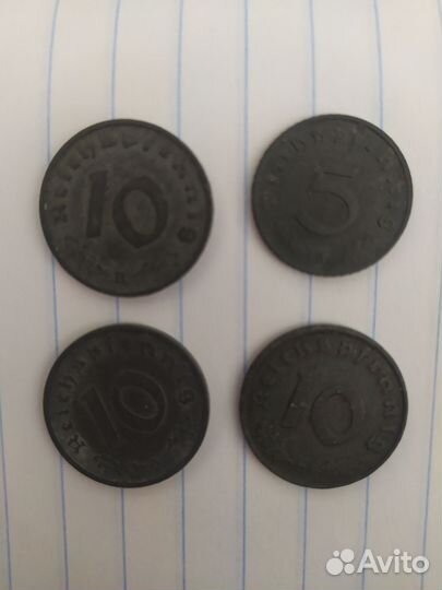 Пфенниги, с 1940 по 1944 гг