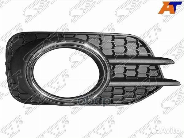 Оправа птф VW tiguan 11-16 RH с хром ободком (в