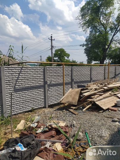 Забор, еврозабор бетонный