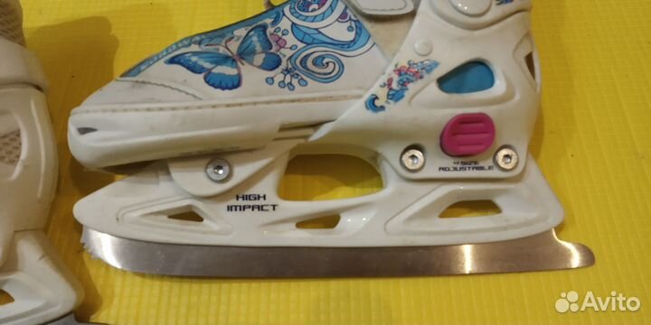 Коньки фигурные размер 30-33 раздвижные