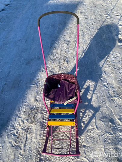 Детские санки коляска