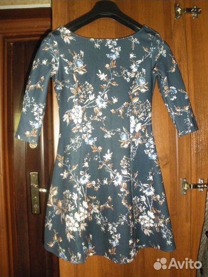 Платье романтический принт 