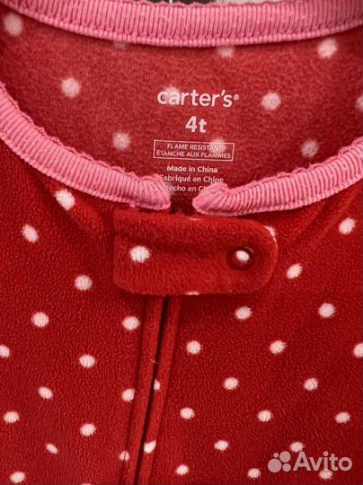 Слип комбинезон флис детский Carters 4 года